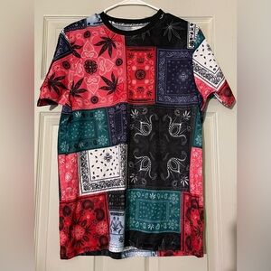 Multicolor Bandana Print Shirt